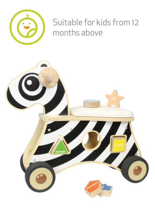 Ride-on Shape Sorter Zebra