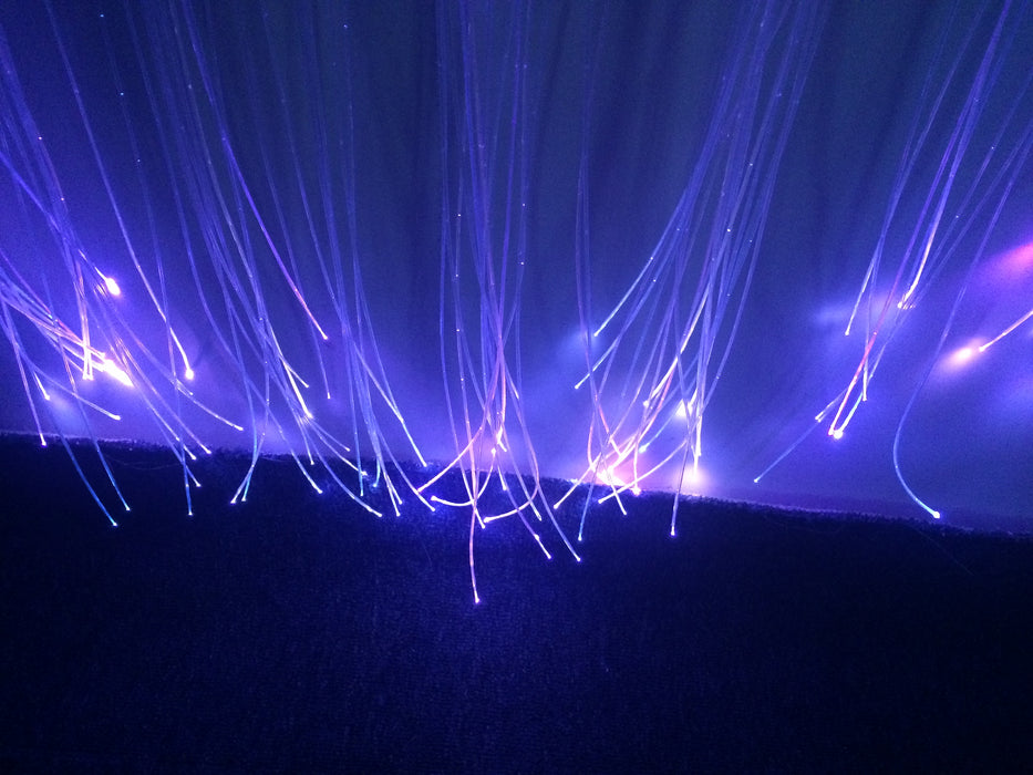 Fibre Optic Curtain (150 fibres) with interactive light