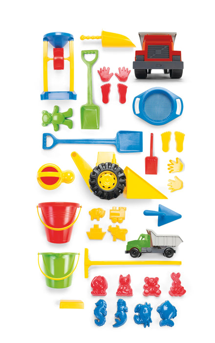 Giant Sand and Vehicles Set - 129pcs