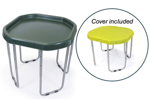 Tuff Tray (70cm), stand and water resistant cover - Green tray and yellow cover
