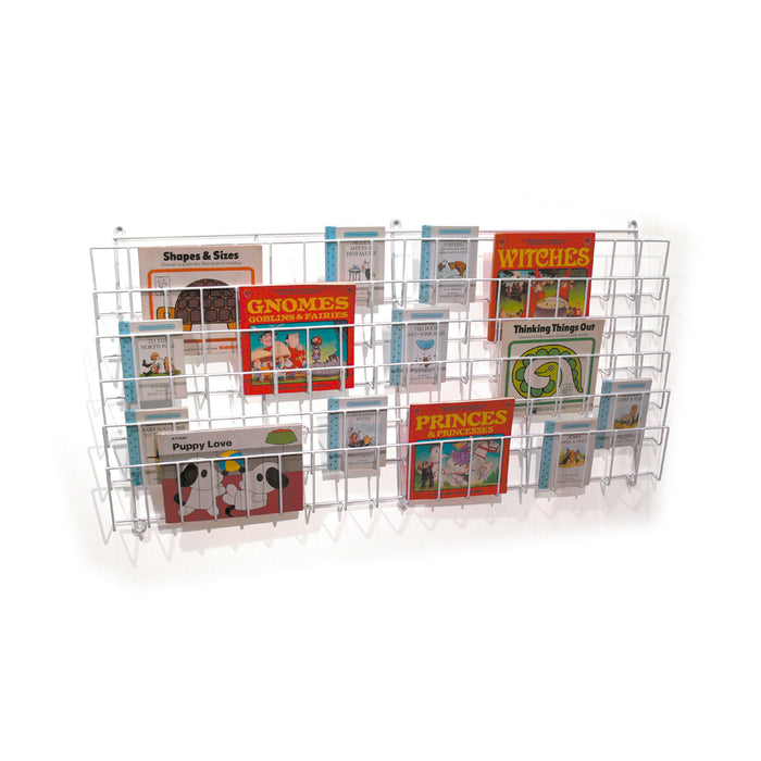 Horizontal Wall Big Book Rack (3 Deep Shelves)