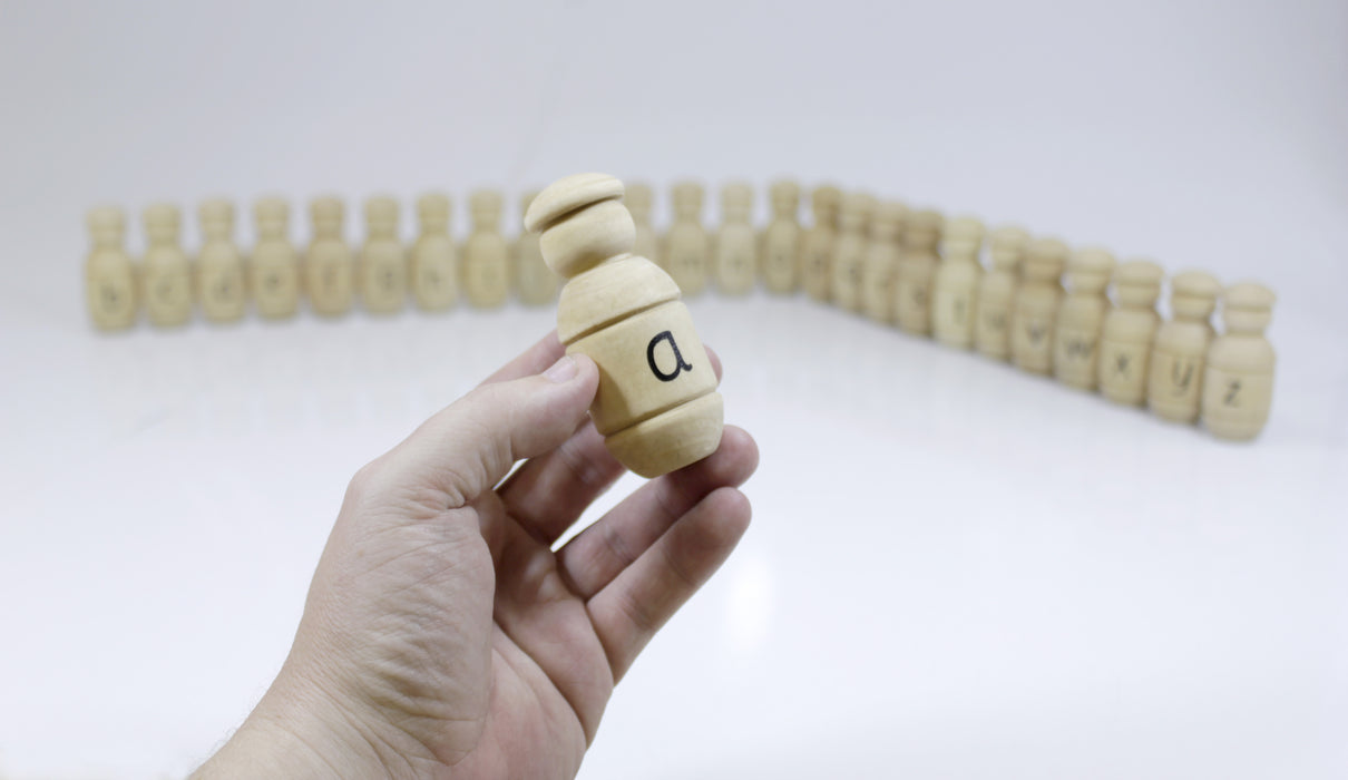 Alphabet Wooden People - Reduced To Clear!