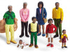 Black african people figurines