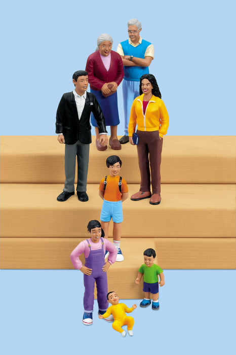Block People - Hispanic Family