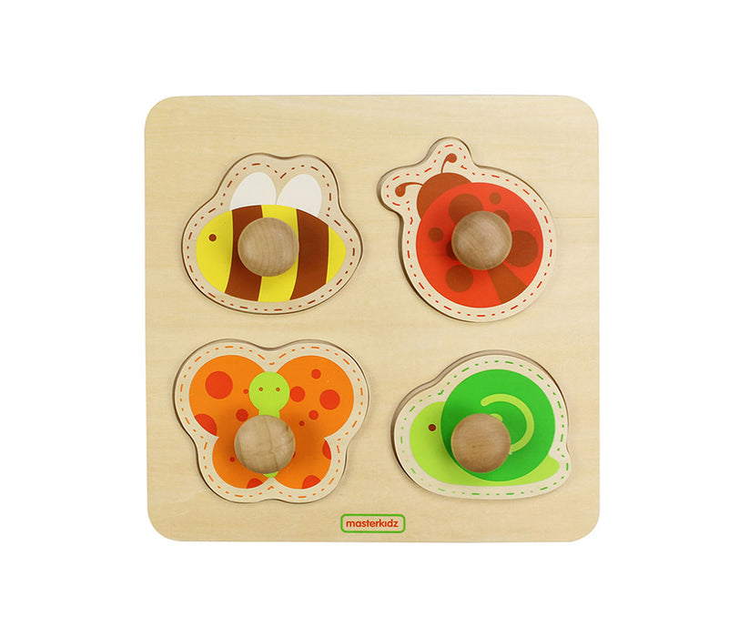 Wooden Insect Knob Puzzle