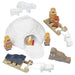 Arctic igloo and figures set 