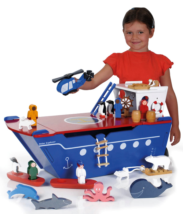 Large Wooden Polar Explorer Play Set