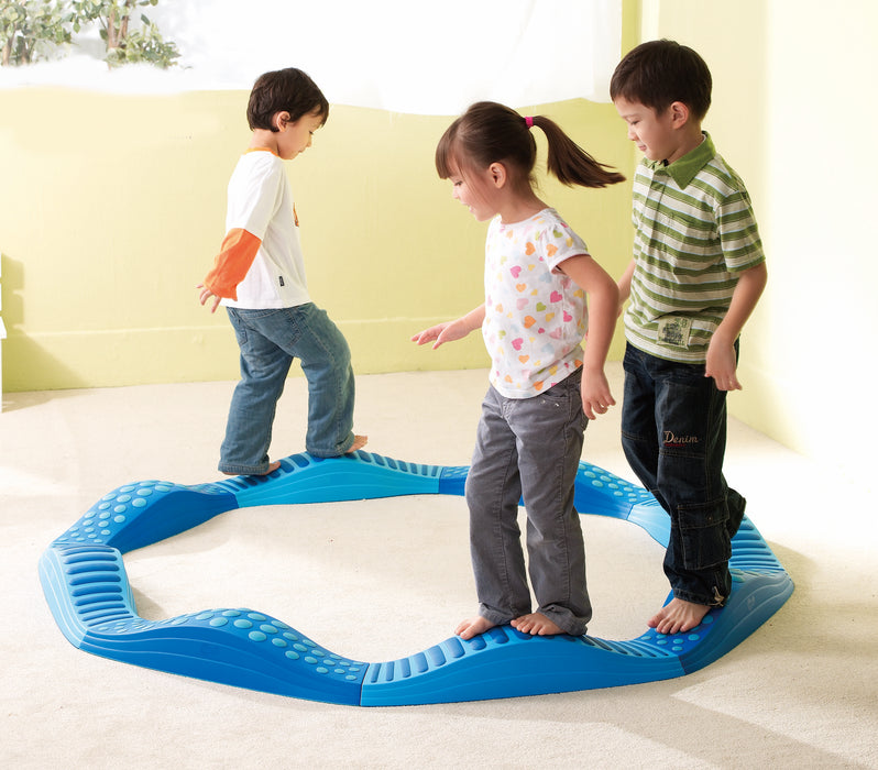 Wavy Tactile Path - Blue