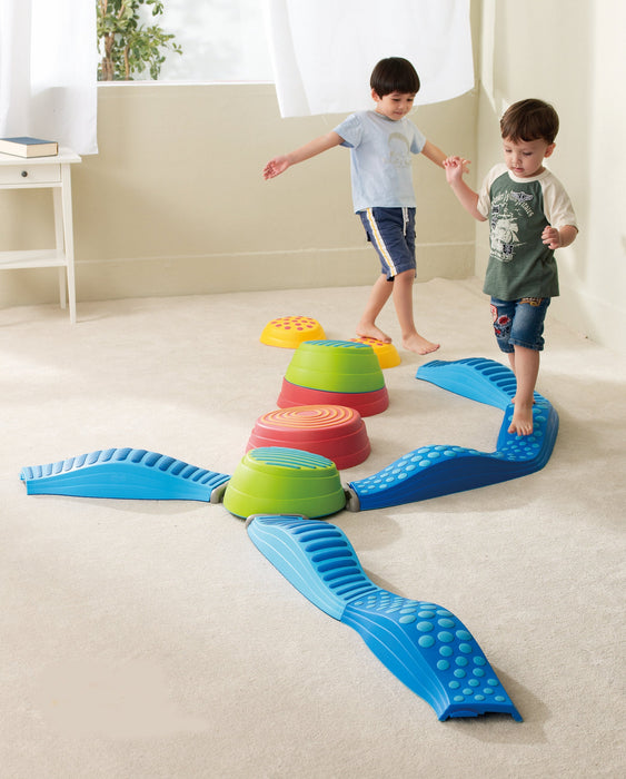 Wavy Tactile Path - Blue