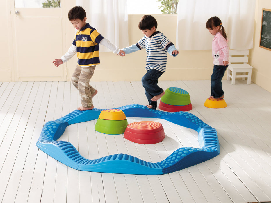 Wavy Tactile Path - Blue