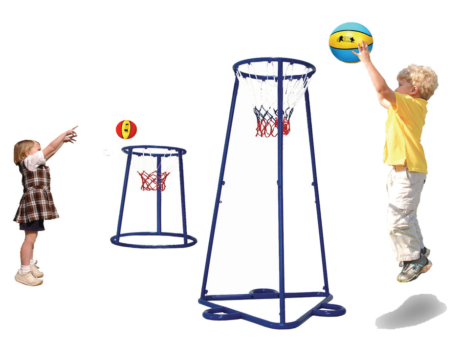 Two Basketball Hoop Trainer Stands (School Plus)