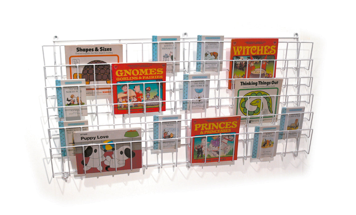 Horizontal Wall Book Rack (6 Shelves)