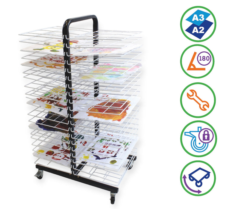 Drying Rack Mobile 40 Small Shelf