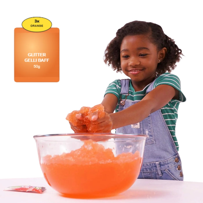 Gelli Play & Slime Play Glitter – Purple / Orange / Pink / Aqua