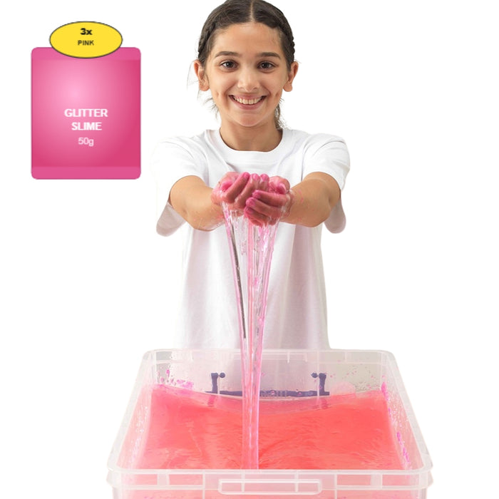 Gelli Play & Slime Play Glitter – Purple / Orange / Pink / Aqua