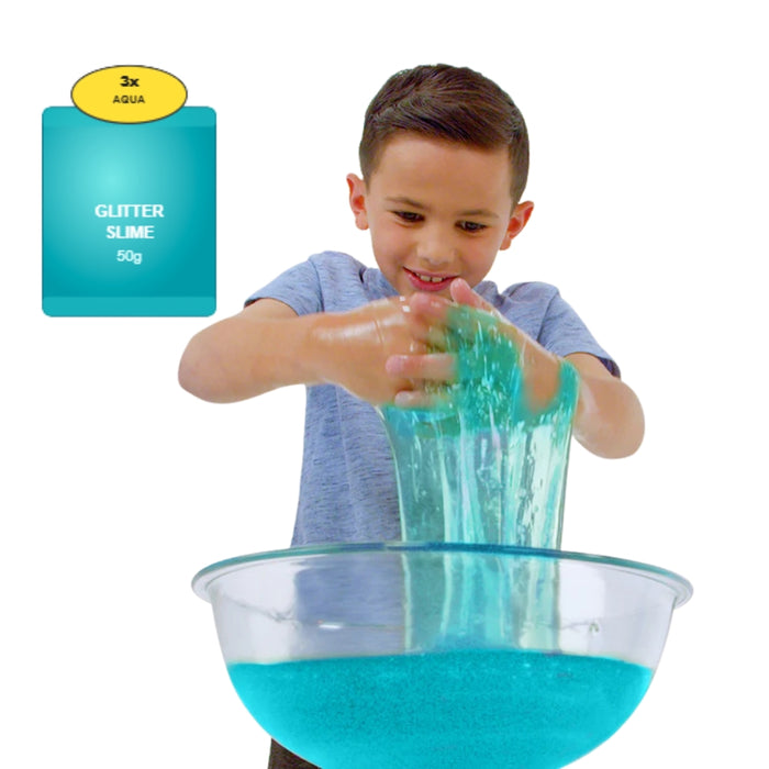 Gelli Play & Slime Play Glitter – Purple / Orange / Pink / Aqua