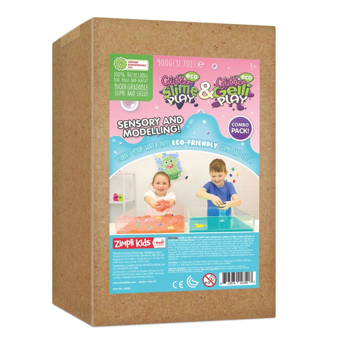 Gelli Play & Slime Play Glitter – Purple / Orange / Pink / Aqua
