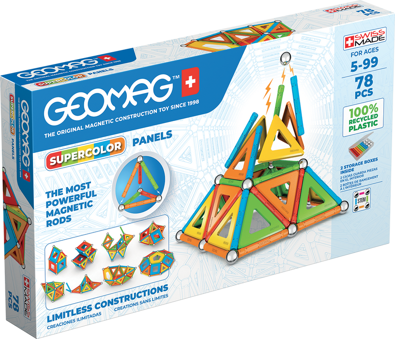 Geomag Supercolor Panels Recycled 78 pieces