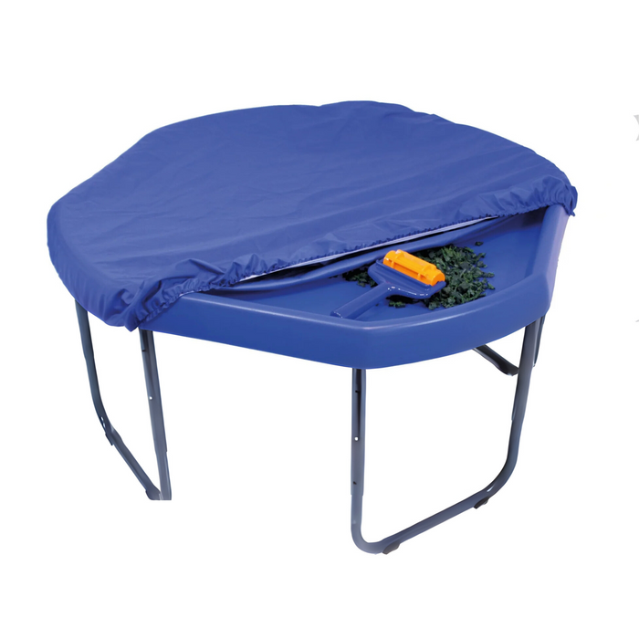 Tuff Tray (100cm), Stand and Water Resistant Cover - Blue Tray, Grey Stand and Blue Cover