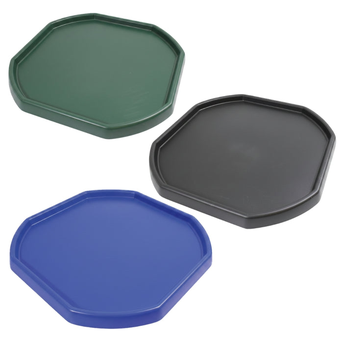 Set of 3 Tuff Trays (100cm) - Black, Blue & Green