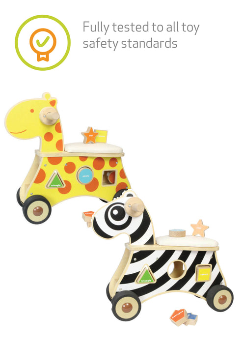 Ride-on Shape Sorter Zebra