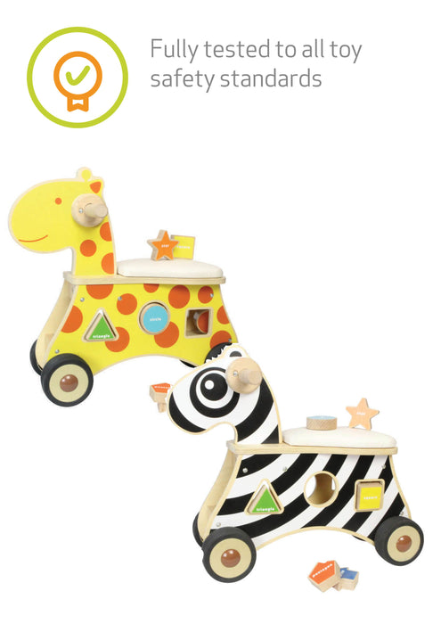 Ride-on Shape Sorter Zebra